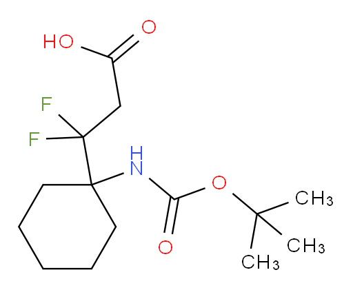 3-(1-{[(tert-butoxy)carbonyl]amino}cyclohexyl)-3,3-difluoropropanoic acid