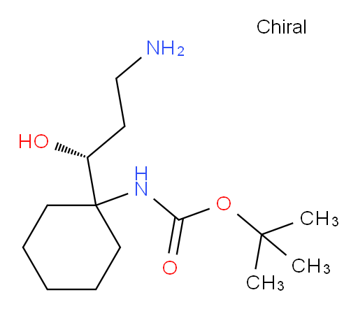 tert-butyl N-{1-[(1R)-3-amino-1-hydroxypropyl]cyclohexyl}carbamate