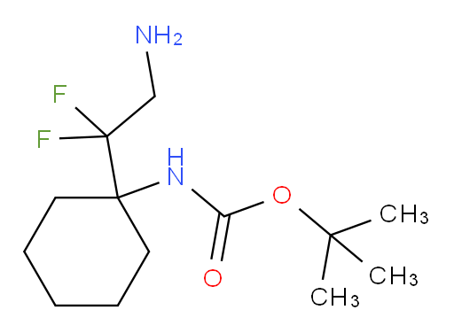 tert-butyl N-[1-(2-amino-1,1-difluoroethyl)cyclohexyl]carbamate