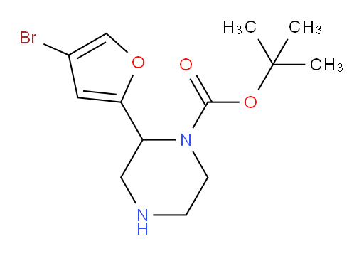 tert-butyl 2-(4-bromofuran-2-yl)piperazine-1-carboxylate
