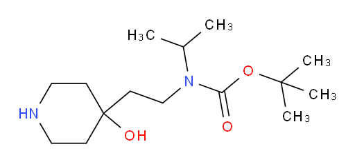 tert-butyl N-[2-(4-hydroxypiperidin-4-yl)ethyl]-N-(propan-2-yl)carbamate