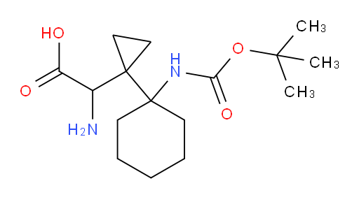 2-amino-2-[1-(1-{[(tert-butoxy)carbonyl]amino}cyclohexyl)cyclopropyl]acetic acid