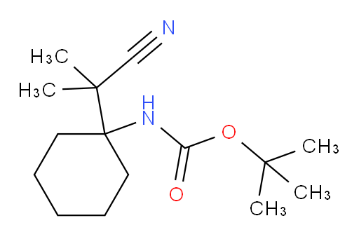 tert-butyl N-[1-(1-cyano-1-methylethyl)cyclohexyl]carbamate