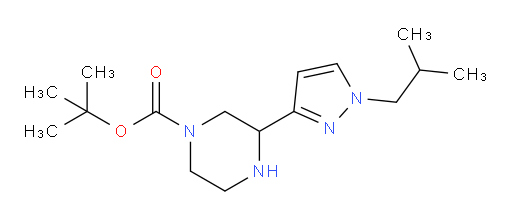 tert-butyl 3-[1-(2-methylpropyl)-1H-pyrazol-3-yl]piperazine-1-carboxylate