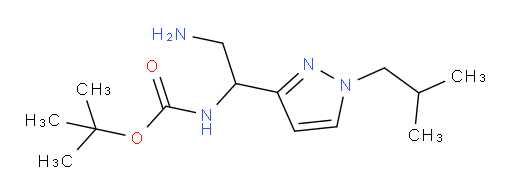 tert-butyl N-{2-amino-1-[1-(2-methylpropyl)-1H-pyrazol-3-yl]ethyl}carbamate