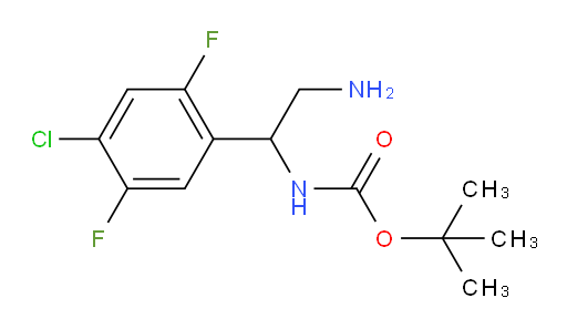 tert-butyl N-[2-amino-1-(4-chloro-2,5-difluorophenyl)ethyl]carbamate