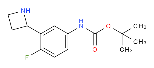 tert-butyl N-[3-(azetidin-2-yl)-4-fluorophenyl]carbamate