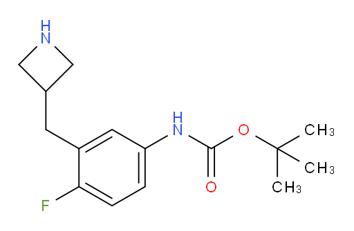 tert-butyl N-{3-[(azetidin-3-yl)methyl]-4-fluorophenyl}carbamate
