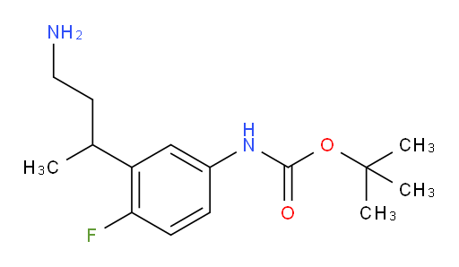 tert-butyl N-[3-(4-aminobutan-2-yl)-4-fluorophenyl]carbamate
