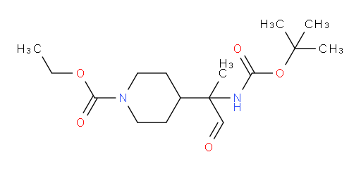 ethyl 4-(2-{[(tert-butoxy)carbonyl]amino}-1-oxopropan-2-yl)piperidine-1-carboxylate