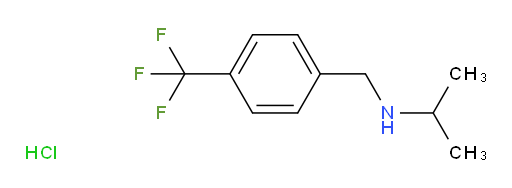 (propan-2-yl)({[4-(trifluoromethyl)phenyl]methyl})amine hydrochloride