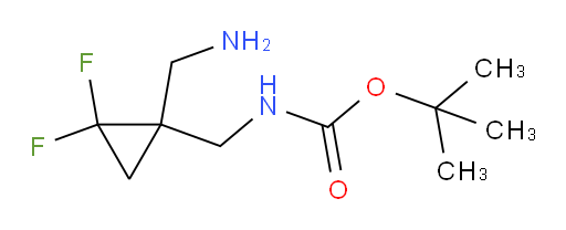 tert-butyl N-{[1-(aminomethyl)-2,2-difluorocyclopropyl]methyl}carbamate