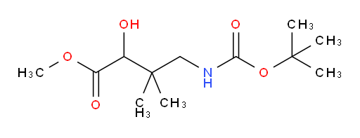 methyl 4-{[(tert-butoxy)carbonyl]amino}-2-hydroxy-3,3-dimethylbutanoate