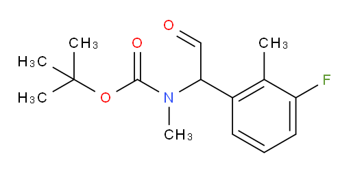 tert-butyl N-[1-(3-fluoro-2-methylphenyl)-2-oxoethyl]-N-methylcarbamate