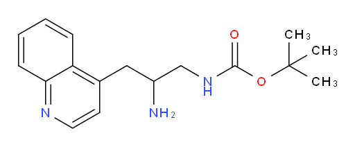 tert-butyl N-[2-amino-3-(quinolin-4-yl)propyl]carbamate