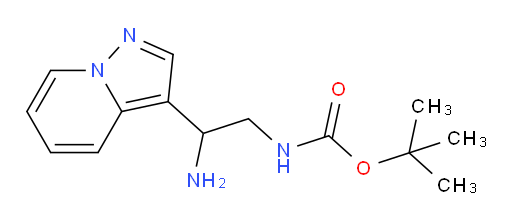 tert-butyl N-(2-amino-2-{pyrazolo[1,5-a]pyridin-3-yl}ethyl)carbamate
