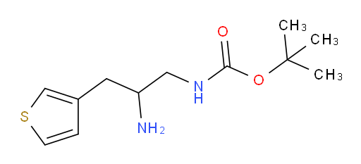 tert-butyl N-[2-amino-3-(thiophen-3-yl)propyl]carbamate