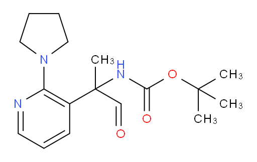 tert-butyl N-{1-oxo-2-[2-(pyrrolidin-1-yl)pyridin-3-yl]propan-2-yl}carbamate
