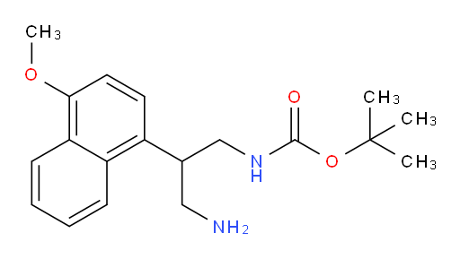 tert-butyl N-[3-amino-2-(4-methoxynaphthalen-1-yl)propyl]carbamate