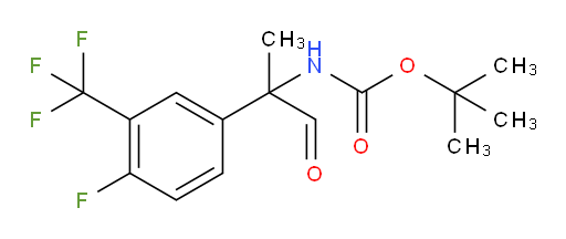 tert-butyl N-{2-[4-fluoro-3-(trifluoromethyl)phenyl]-1-oxopropan-2-yl}carbamate