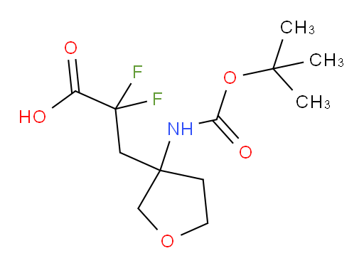 3-(3-{[(tert-butoxy)carbonyl]amino}oxolan-3-yl)-2,2-difluoropropanoic acid