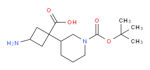 3-amino-1-{1-[(tert-butoxy)carbonyl]piperidin-3-yl}cyclobutane-1-carboxylic acid