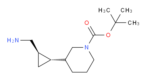 rac-tert-butyl 3-[(1R,2R)-2-(aminomethyl)cyclopropyl]piperidine-1-carboxylate