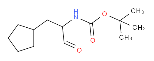 tert-butyl N-(1-cyclopentyl-3-oxopropan-2-yl)carbamate