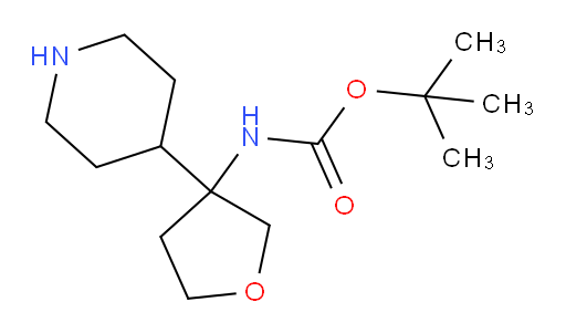 tert-butyl N-[3-(piperidin-4-yl)oxolan-3-yl]carbamate