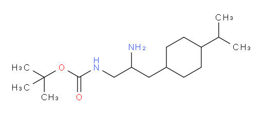 tert-butyl N-{2-amino-3-[4-(propan-2-yl)cyclohexyl]propyl}carbamate