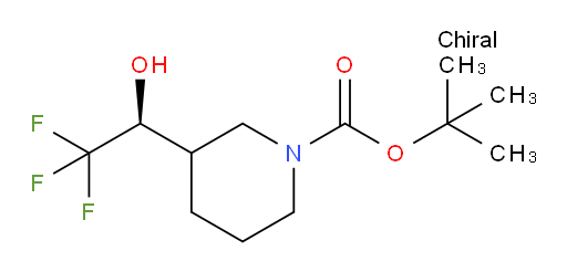 tert-butyl 3-[(1S)-2,2,2-trifluoro-1-hydroxyethyl]piperidine-1-carboxylate