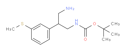 tert-butyl N-{3-amino-2-[3-(methylsulfanyl)phenyl]propyl}carbamate