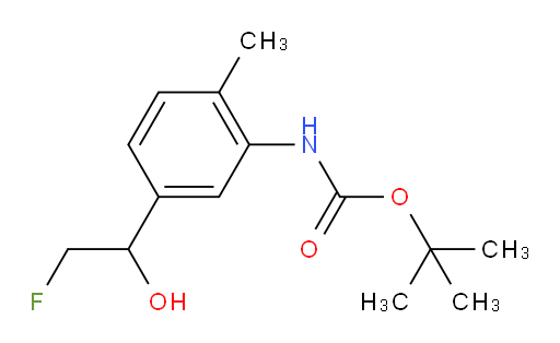 tert-butyl N-[5-(2-fluoro-1-hydroxyethyl)-2-methylphenyl]carbamate