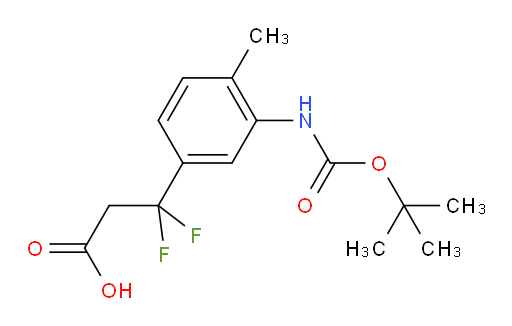3-(3-{[(tert-butoxy)carbonyl]amino}-4-methylphenyl)-3,3-difluoropropanoic acid
