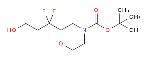 tert-butyl 2-(1,1-difluoro-3-hydroxypropyl)morpholine-4-carboxylate