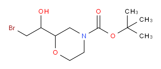 tert-butyl 2-(2-bromo-1-hydroxyethyl)morpholine-4-carboxylate