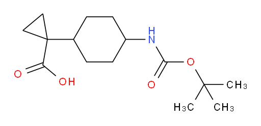 1-(4-{[(tert-butoxy)carbonyl]amino}cyclohexyl)cyclopropane-1-carboxylic acid