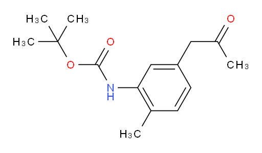 tert-butyl N-[2-methyl-5-(2-oxopropyl)phenyl]carbamate