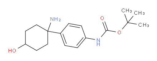 tert-butyl N-[4-(1-amino-4-hydroxycyclohexyl)phenyl]carbamate