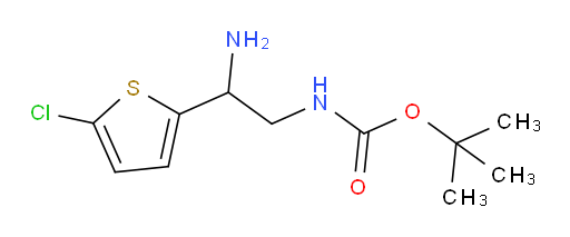 tert-butyl N-[2-amino-2-(5-chlorothiophen-2-yl)ethyl]carbamate