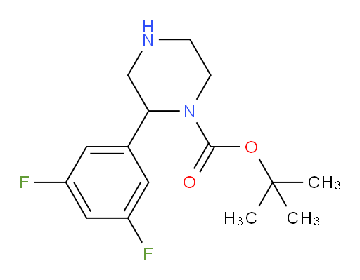 tert-butyl 2-(3,5-difluorophenyl)piperazine-1-carboxylate