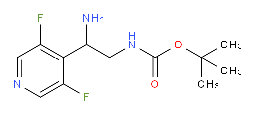 tert-butyl N-[2-amino-2-(3,5-difluoropyridin-4-yl)ethyl]carbamate
