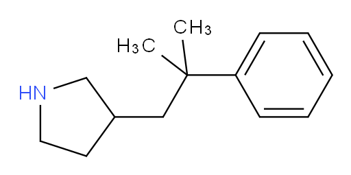 3-(2-methyl-2-phenylpropyl)pyrrolidine