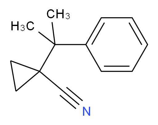 1-(2-phenylpropan-2-yl)cyclopropane-1-carbonitrile