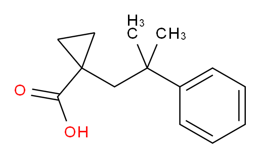 1-(2-methyl-2-phenylpropyl)cyclopropane-1-carboxylic acid