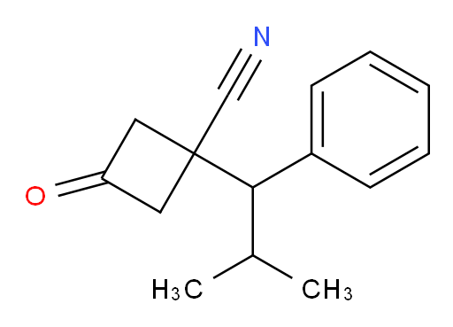 1-(2-methyl-1-phenylpropyl)-3-oxocyclobutane-1-carbonitrile