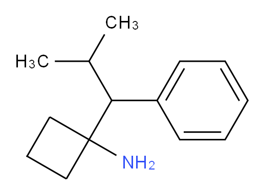1-(2-methyl-1-phenylpropyl)cyclobutan-1-amine