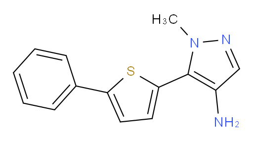 1-methyl-5-(5-phenylthiophen-2-yl)-1H-pyrazol-4-amine