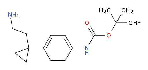 tert-butyl N-{4-[1-(2-aminoethyl)cyclopropyl]phenyl}carbamate