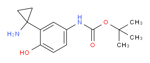 tert-butyl N-[3-(1-aminocyclopropyl)-4-hydroxyphenyl]carbamate